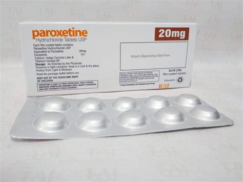 百樂行作用|Paroxetine HCl Hemihydrate Paroxin 20mg/Tab ATC Code。